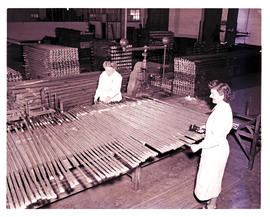 Springs, 1954. Metal factory interior.