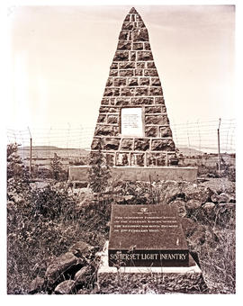 Colenso, 1964. Memorial to battle at Colenso Kopjes during Anglo-Boer War.