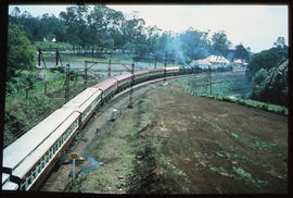 Durban district, 1980. SAR Class GMA with Centenary Train between Durban and Pietermartizburg. [D...