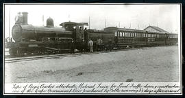 Early CGR locomotive, sold to Benguella Railway, with SAR-type bogie coaches.