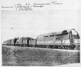 Circa 1901. No 20 armoured train.  (Publication on armoured trains in the Anglo Boer War)