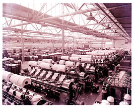 "Ladysmith, 1961. Interior of textile and cotton mills."