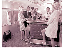 "1970. Blue Train lounge car."