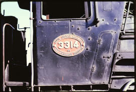 Number plate of SAR Class 23 No 3314.