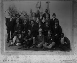 Randfontein, May 1902. Stationmaster and staff. (Fred Yeoman, Krugersdorp)