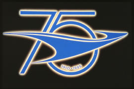 Logo for 75th SAR anniversary.
