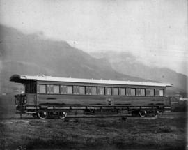CGR Governor's private coach as built in Cape Town 1892. Given clerestory roof c1905 and became S...