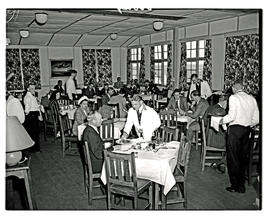 Johannesburg, 1948. Palmietfontein airport. Dining room.