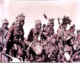 "Durban district, 1955. Shembe dancers."