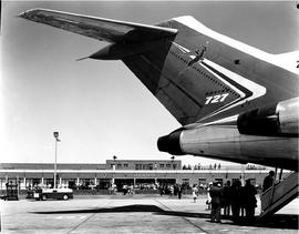 Cape Town, 1966. DF Malan airport. SAA Boeing 727.