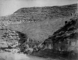 Lootsberg, 1897. Smaller retaining wall viewed from road below.