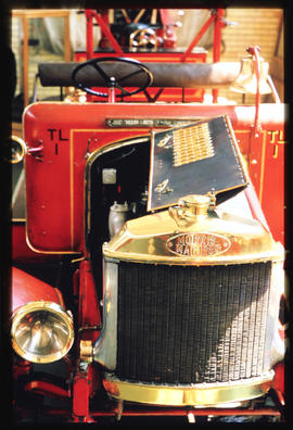 Johannesburg, 1986.1928 Morris Magirus tower ladder fire engine in James Hall Museum of Transport...