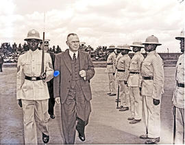 Johannesburg, December 1955. Esselen Park Railway Training College. Ceremony for presenting medal...