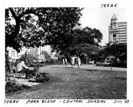 Durban, July 1970. Park in city centre.