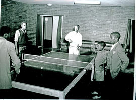 "Kimberley, 1956. Table tennis at social centre for blacks."
