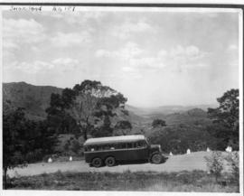 Swaziland, circa 1928. Thornycroft three-axle bus No 192.