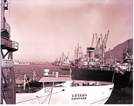 "Cape Town, 1964. Duncan dock in Table Bay harbour."