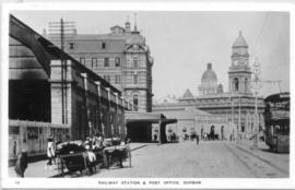 Durban. Railway station and Post Office.
