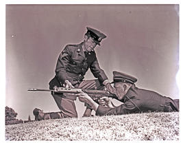 Pretoria, 1974. Rifle training at South African Police College.