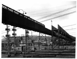 Pretoria, February 1961. New footbridge over mulriple railway tracks.