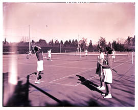 "Kimberley, 1948. Tennis court."