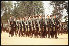 Platoon of SAR policemen on the march.