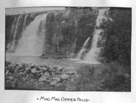 Graskop district, 1914. MacMac Upper Falls. (Dempster Album of Nelspruit - Graskop construction)