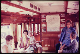 Interior of SAR dining car.