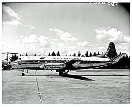 Johannesburg, 1963. Jan Smuts airport. SAA Vickers Viscount ZS-CDY Gemsbok.