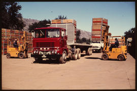 SAR Erf No MT80237 truck stacked with wooden crates.