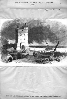 Cape Town, 1865. Green Point lighthouse. From the Illustrated London News.