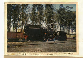 Port Shepstone district, 10 September 1980. SAR Class NGG16 No 125 at Izingolweni.