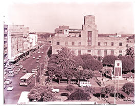 "Bloemfontein, 1967. Post office and city park."
