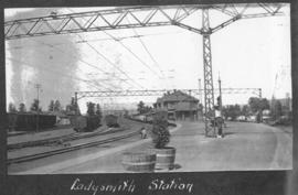 Ladysmith, circa 1925.Railway station. (Album on Natal electrification)