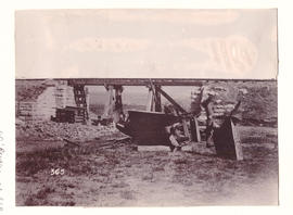 Natal, circa 1900.  Repaired 40 foot bridge at 218 miles during Anglo-Boer War.