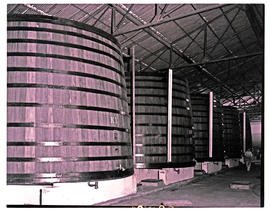 Paarl, 1947. Large KWV wine vats.