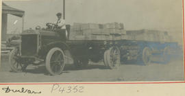 Durban. Dennis lorry with load of boxes.