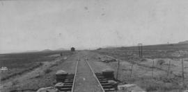 Strydom, 1895. Small station building in the distance, culvert in the foreground. (EH Short)