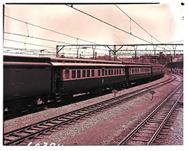 
First class coaches on Rhodesia Railways passenger train.
