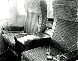 
SAA Boeing 707 interior. Seating accommodation.
