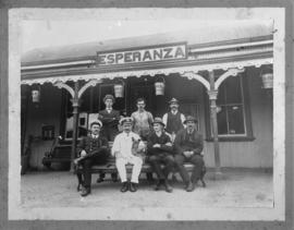 Esperanza, circa 1911. Staff at station.