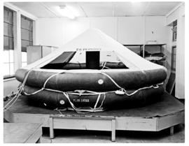 
Inflated life raft for SAA Boeing.
