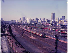 Johannesburg, 1972. Railway yard at Park station.