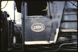 Number plate of SAR Class 15E No 2880.