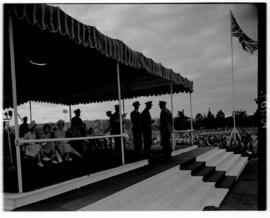 Pretoria, 31 March 1947. Investiture at Voortrekkerhoogte to present military honours to members ...