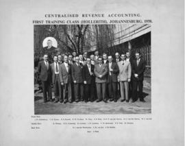Johannesburg, 1958. Centralised Revenue Accounting, first training class.