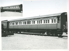 SAR passenger coach with springbok heads in windows that are not broken.