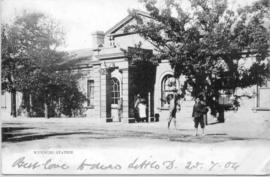 Cape Town, 25 July 1904. Wynberg station building.