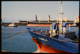 Port Elizabeth, August 1985. 'Tugela' berthed in Port Elizabeth Harbour. [D Dannhauser]