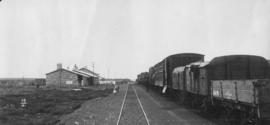 Carlton, 1895. Goods train in station. (EH Short)
